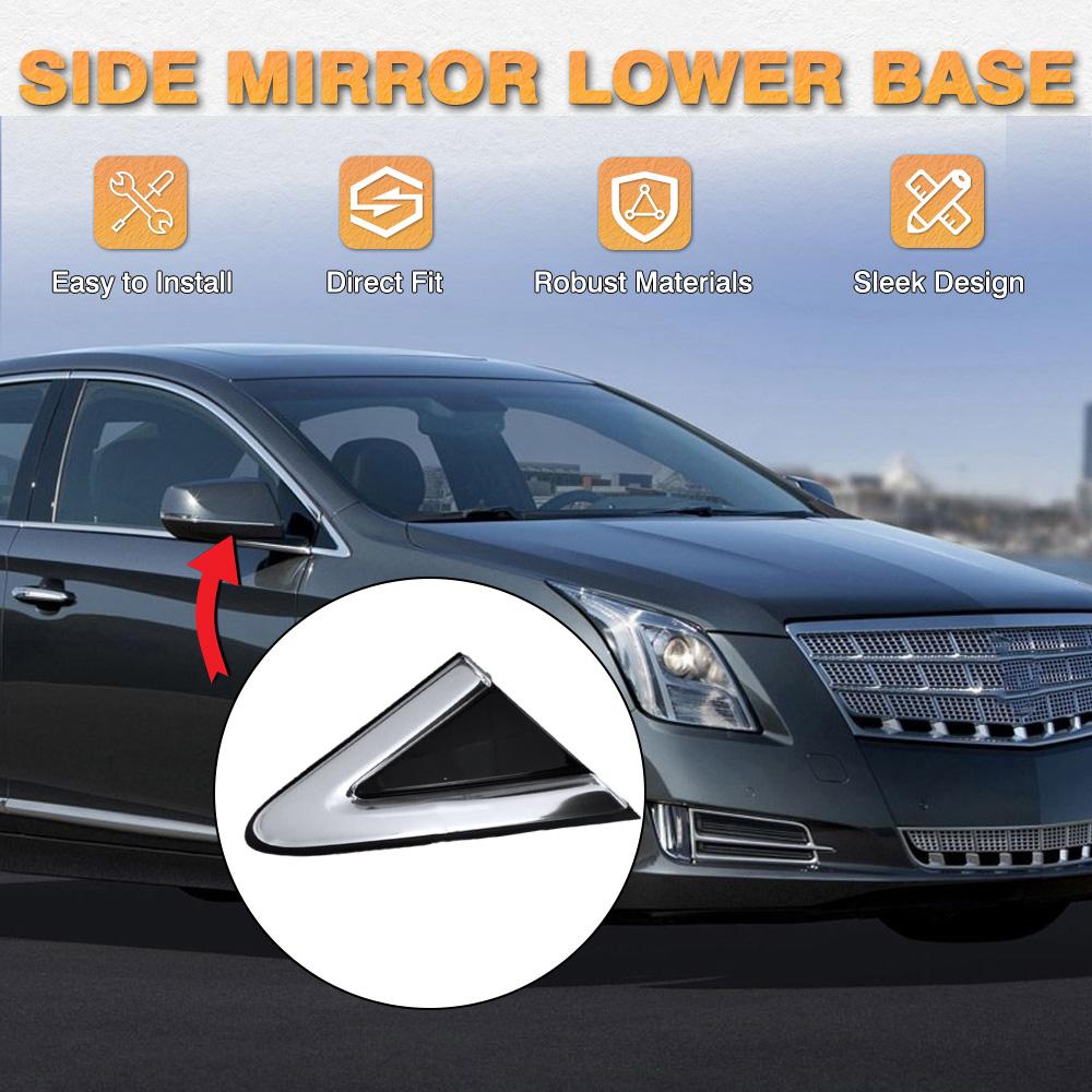 

Left/Right Rearview Mirror Triangle Plate Trim for Cadillac XTS 2013-2019