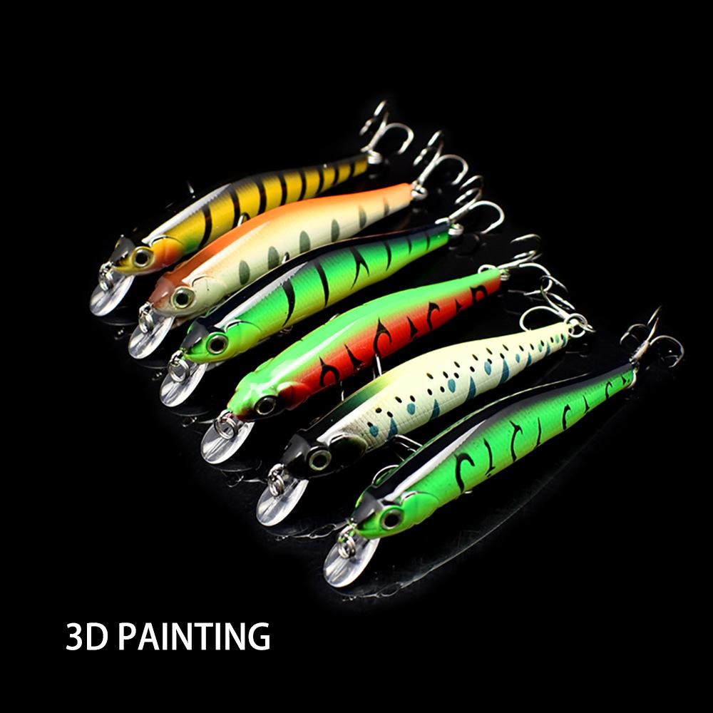 Deep Diving Tongue Plate Miruo 80Mm Simulated Bait Floating Miruo Bait Luya Hard Bait Plastic Bait