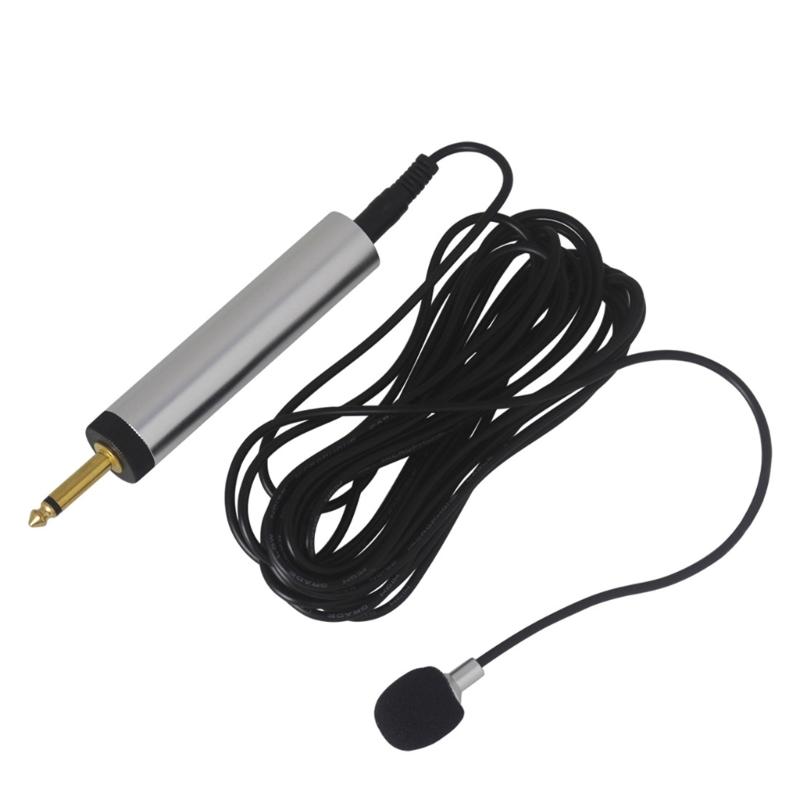 

Clip-on Musical Instrument Mic Microphone Portable Wire Lavalier Microphone Pickup Microphone for Guitar Sax Piano 1