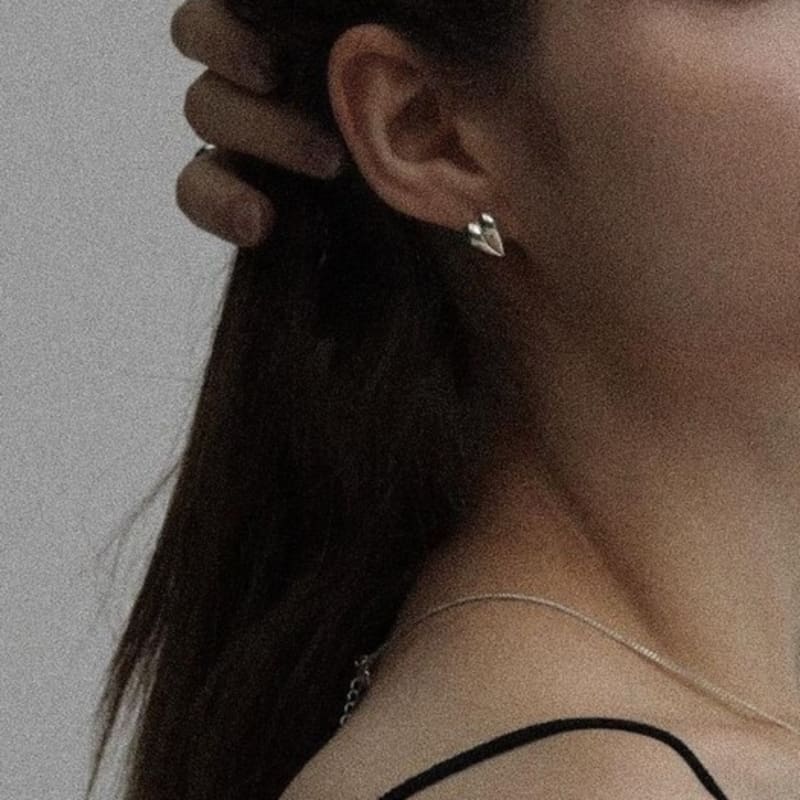 

salted Love peach earring Silver