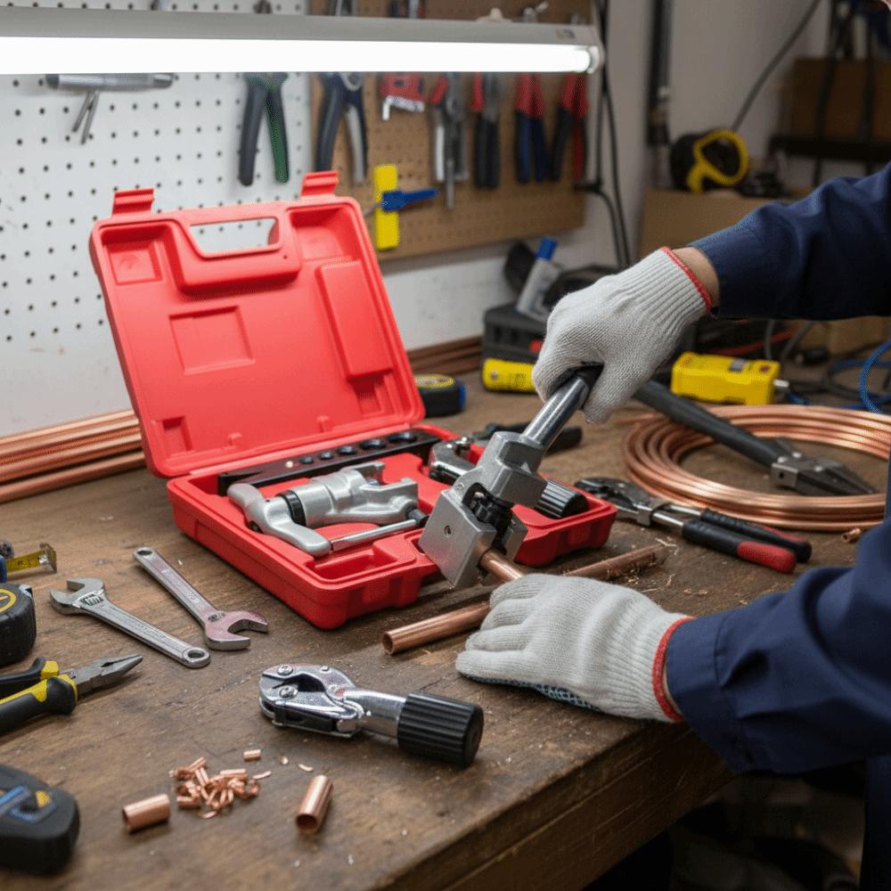 Einzelklemmplatte Kupferrohr Bördelwerkzeug Rohrspreizer Aufweitwerkzeug Kältetechnik Reparatur