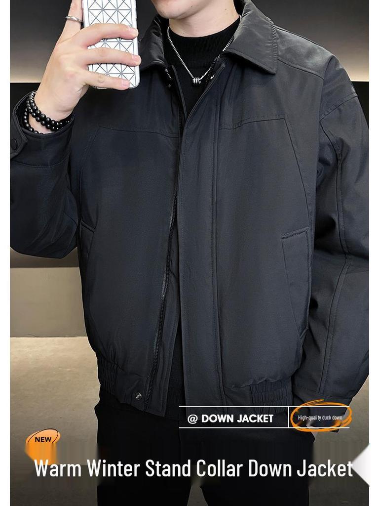Men's Casual Winter Short Down Jacket - Warm, Trendy, and Versatile Outerwear