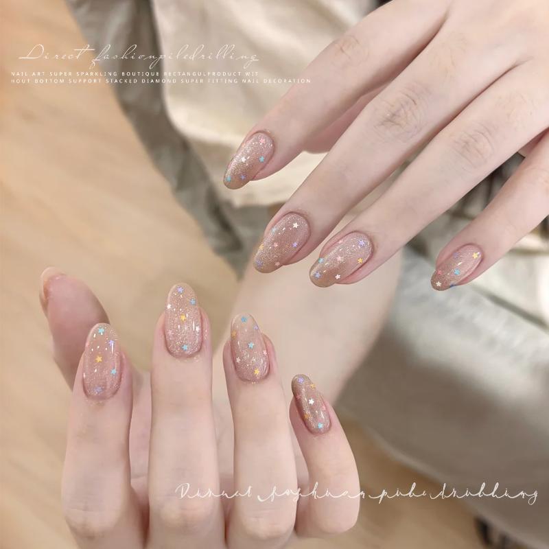 6 Grids Mixed White Pearl Nail Charms 3D Round Pearl Beads Color Sequin Nail Art Rhinestones Manicure Accessories Diy Parts