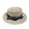 Straw Hat Women's French Vacation Salty Straw Woven Concave Top Top Hat Summer Sun Protection Visor Retro Versatile Casual Beach Hat