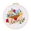New Love Letter Flower Home Embroidery Handmade Diy Material Package Embroidery
