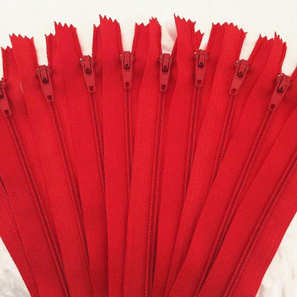 10pcs Nylon Coil Zipper 4"-24" (10 cm-60 cm) for Tailor Crafts, Sewing Clothes Zipper (20 Colors) Sewing Accessories