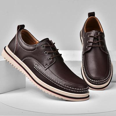 Męskie Codzienne Skórzane Eleganckie Buty Biznesowe Styl Brytyjski Miękka Podeszwa Buty do Chodzenia na Zewnątrz Wysoka Jakość Wygodne Antypoślizgowe Buty Oxford