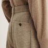 LESS 2025 Winter Casual Wool Blend Trousers