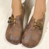 Autumn New Thick-soled Solid-color Buttons Lazy Large-size Single Shoes