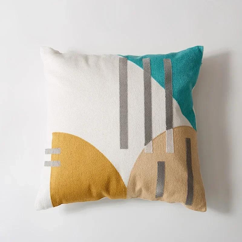 Kissenhülle 45x45cm Dekor Sofa Leinwand Stickerei Kissenbezüge Kissenbezug Kissen Dekor Zuhause Funda Cojines