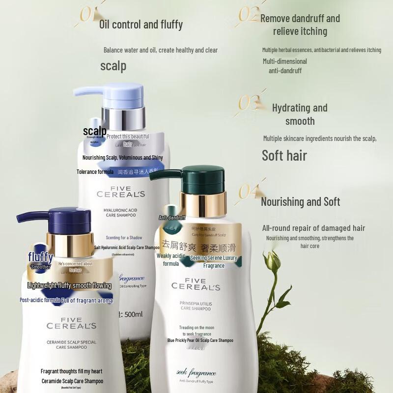 Hanbang Fünf Getreide Kopfhaut- und Haarpflege Shampoo