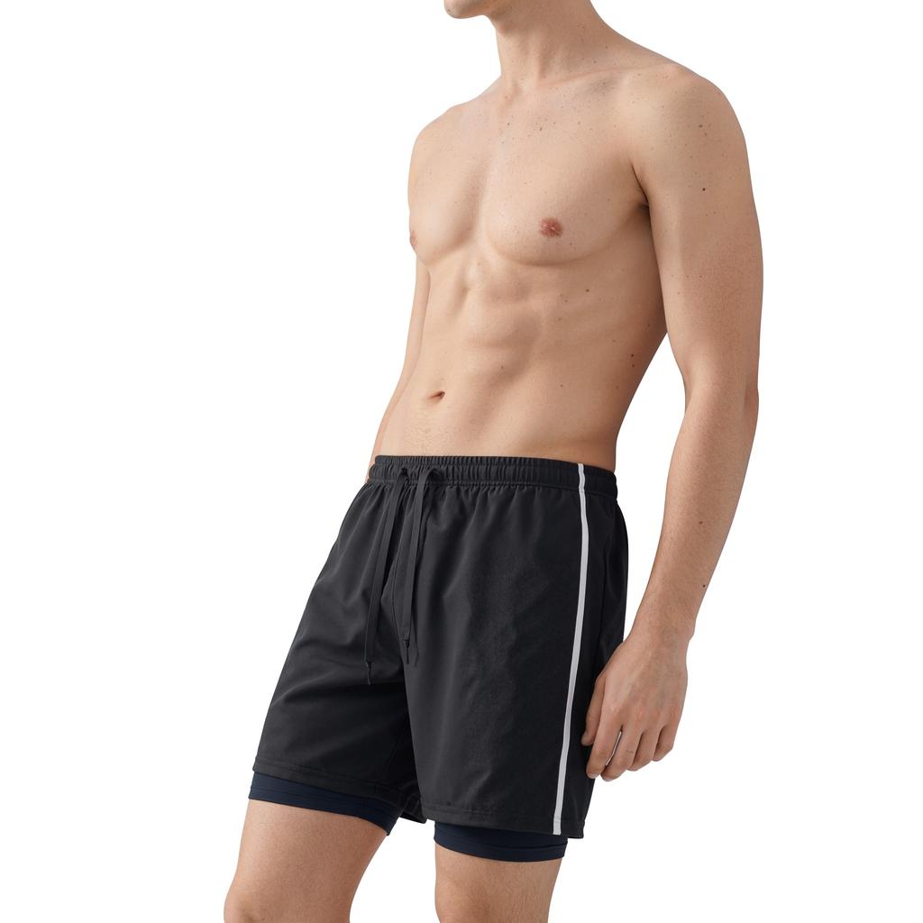 Li-Ning Quick-Drying Breathable Comfortable Versatile Cycling Running Basketball Casual Five-Point Sports Pants Unisex Bottoms LNKW109-1S