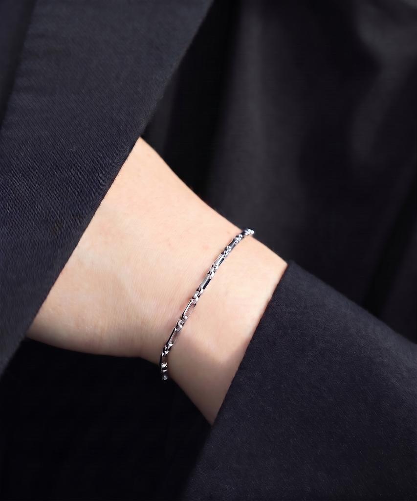 Bassclef Men'S Surgical Chain Bracelet Clef Stream Brc