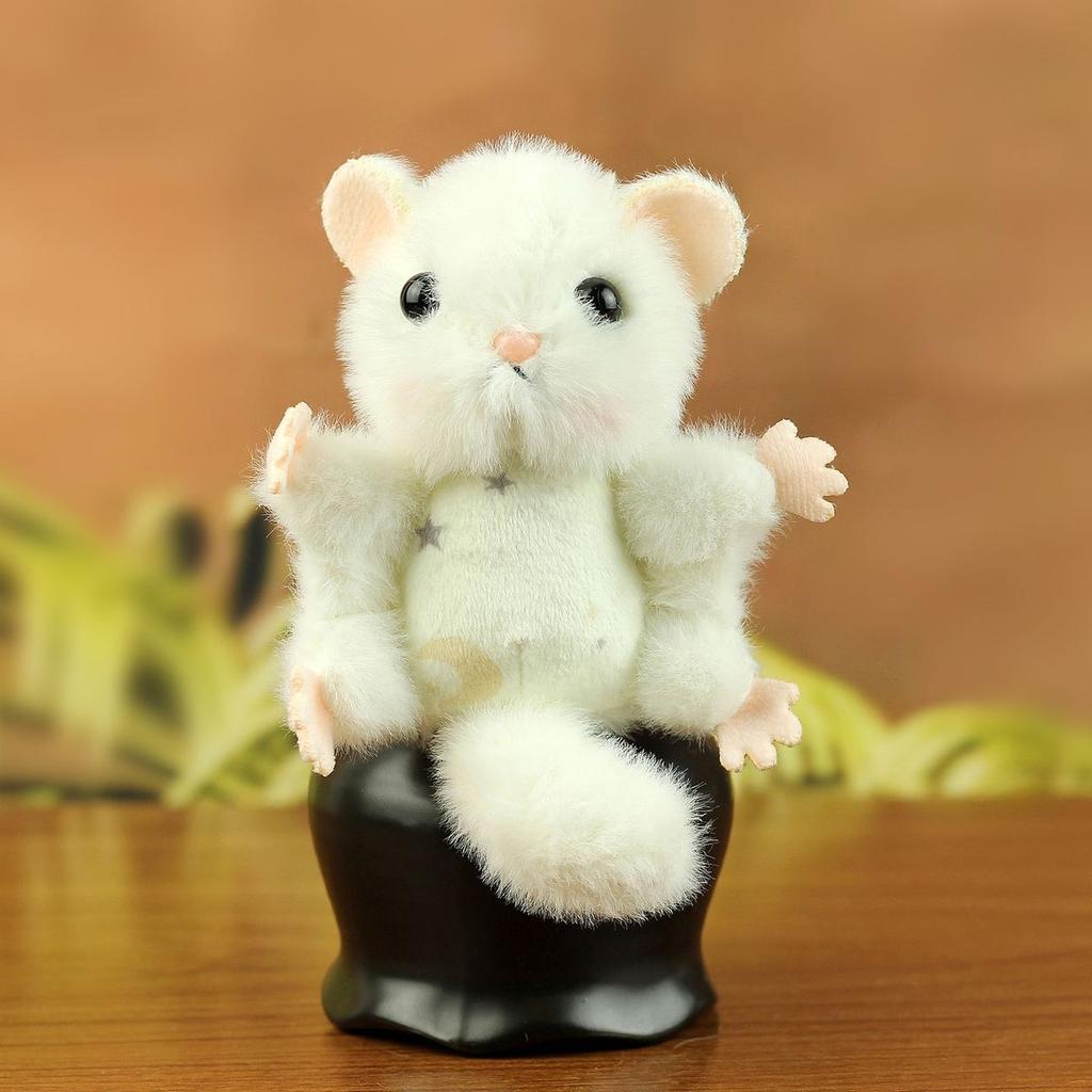 Puszysta Latająca Mysz Pluszowa Zabawka Breloczek Pluszowe Zwierzątko Lalka Breloczek do Plecaka Prezent