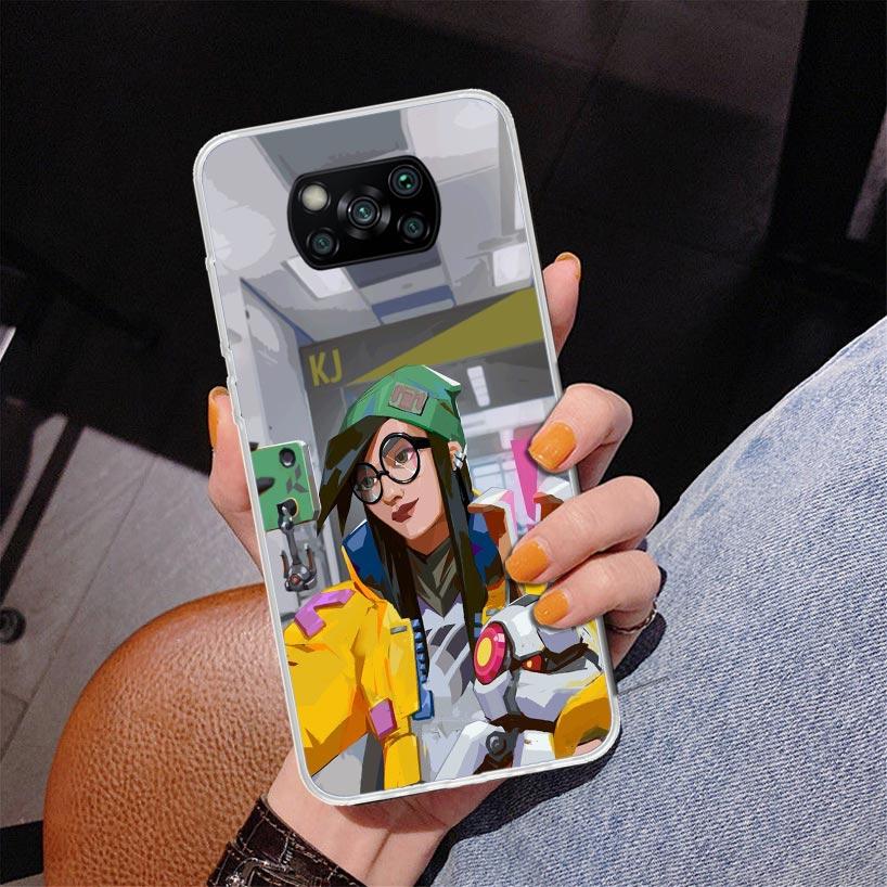 Valorant Killjoy Phone Case For Xiaomi Poco X7 X6 X5 Pro F7 Ultra Redmi 15C 15 13C 13 12C 12 10 10A 10C 9 9A 9C 9T Cover Poco X7