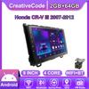 Android Car-Play Car Radio For Honda CR-V III 2007-2012 Multimedia Player Head Unit Stereo GPS Navigation BT WIFI,2+64GB
