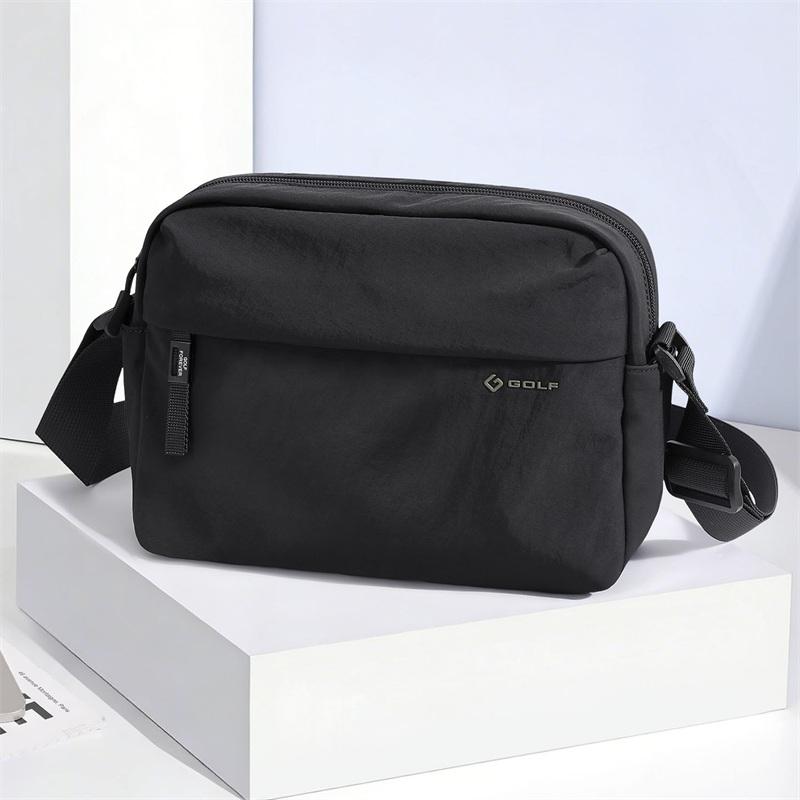 Shoulder bag, casual crossbody bag, men's and women's lightweight outdoor sports cycling commuting iPad bag, travel small square bag