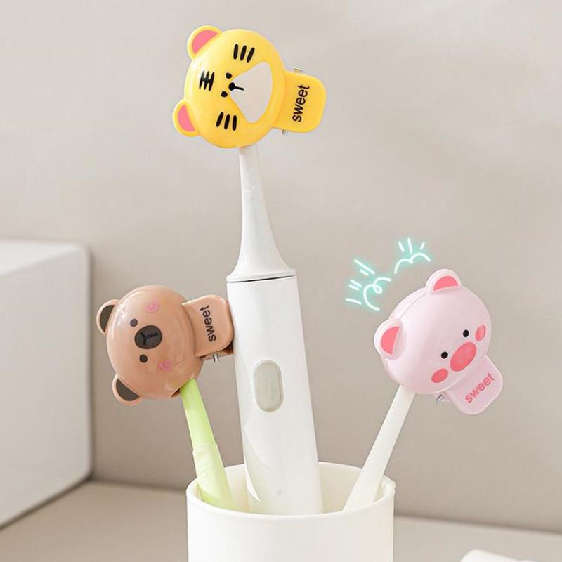 Cartoon Animals Toothbrush Head Cover Clips Portable Electric Toothbrush Dustproof Head Protector Cap Household Travel