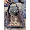 26 New leather women's bags sheepskin cross-border simple fashion tote bag nappa sheepskin retro woven single udj