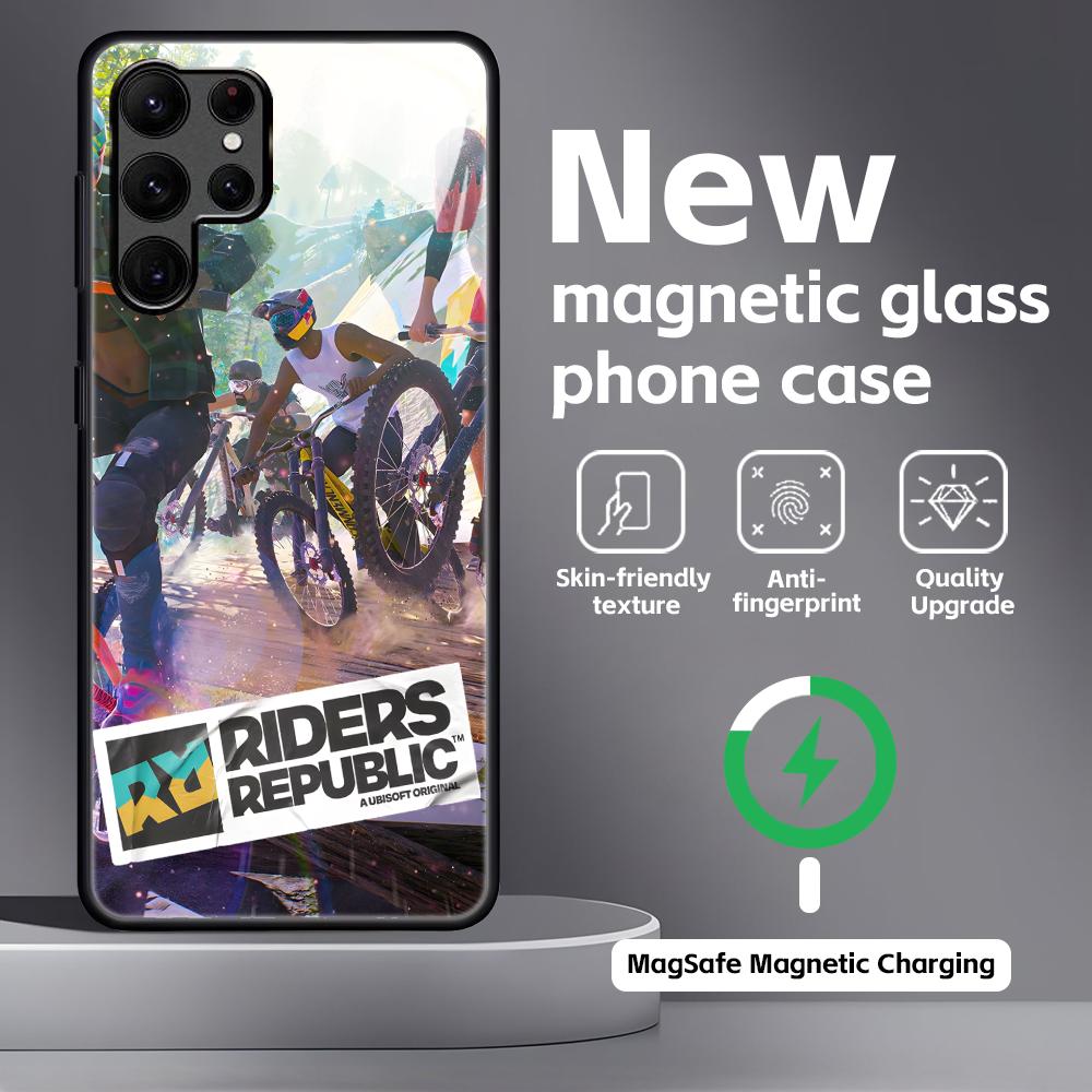 hot game R-Riders R-Republic Phone Case For Samsung S26 S25 S24 S23 S22 S21 Plus Ultra Note20 Glass Magnetic Case