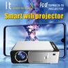 LED-Videoprojektor HD 720P, tragbar, HDMI-Option, Android, WLAN-Beamer, unterstützt 4K Full HD 1080p, Heimkino