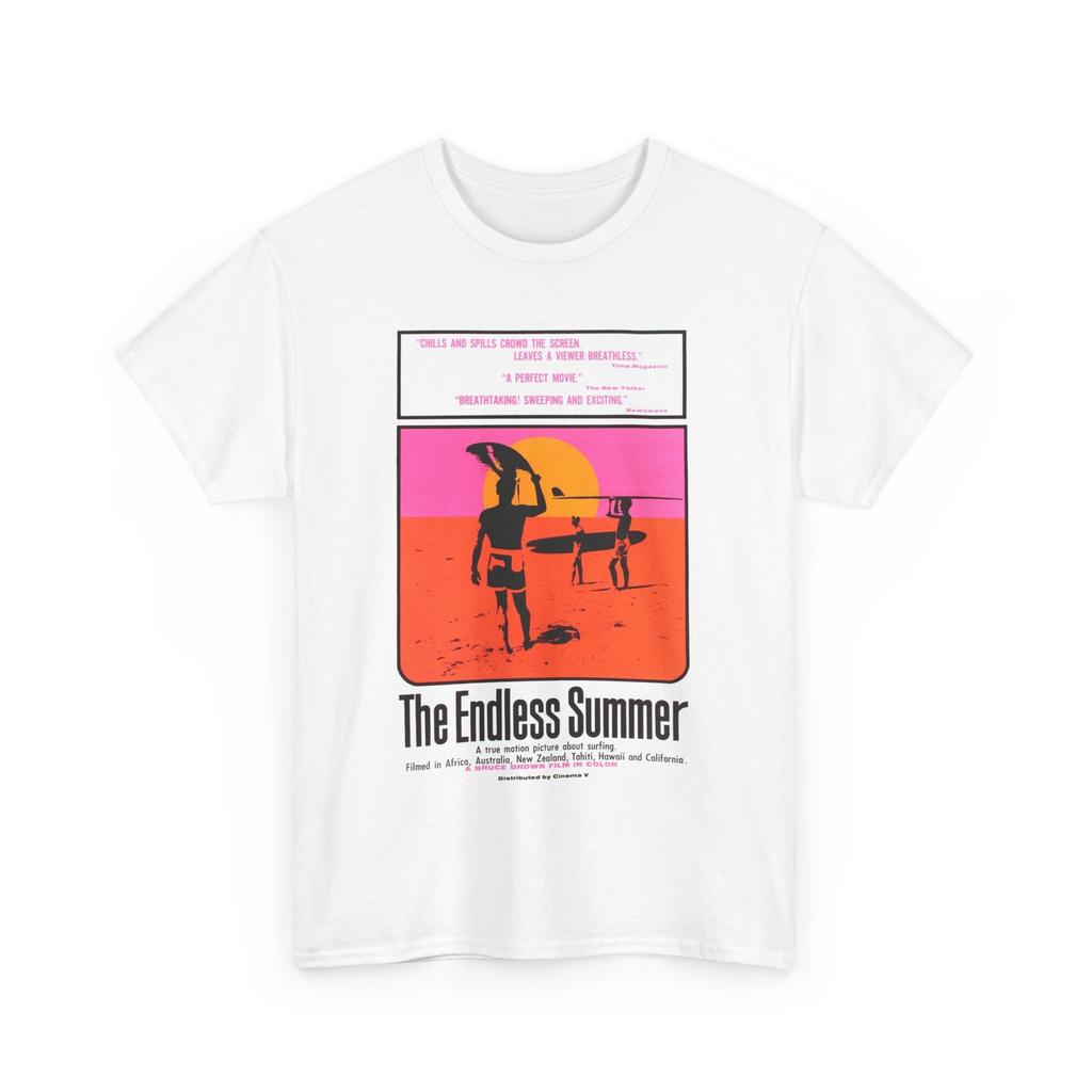 Endless Summer Surf Movie Poster Tee Retro Beach Shirt Summer Surf Film T-Shirt