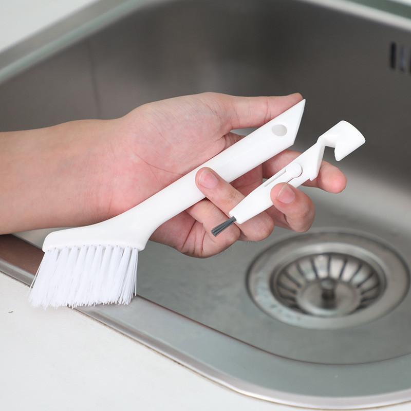 Plastic Crevice Detachable Brush For Multi Purpose Tasks Cleaning