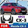 For Mazda CX 3 CX-3 2016~2018 Car Mud Flap Front Rear Wheel 4pcs/Set Soft TPE Mudguard Splash Guards Fender External Accessories