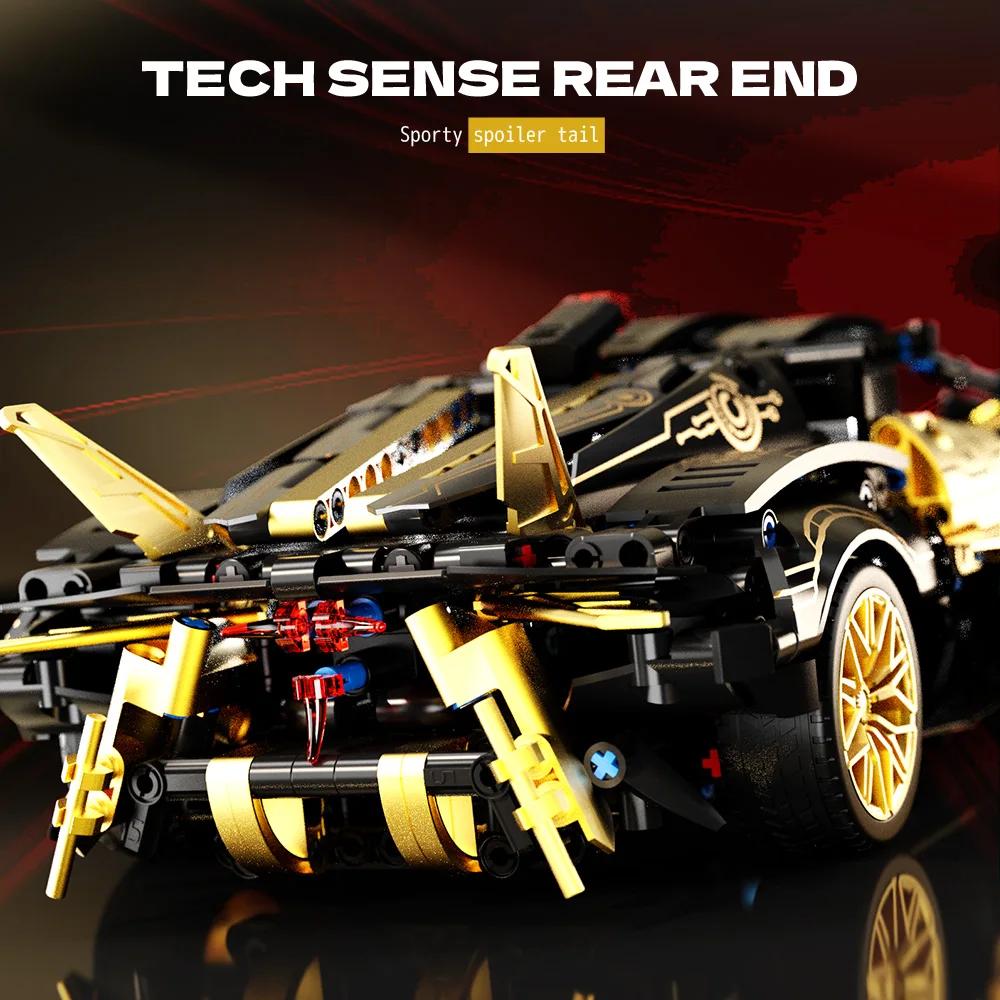Sports Car 1:14 Scale 1224 Pieces Building Blocks Toys, Adult Challenge Racing Car Model Building Set, Birthday Gifts for Teens