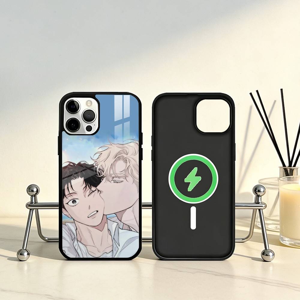 BL Manhwa R-roses And Champagne Phone Case For iPhone17,16,15,14,13,12,11 Plus,Pro Max Magnetic For Magsafe Wireless Charging