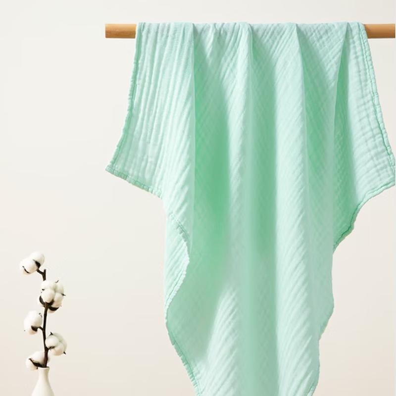 PurCotton Washed Gauze Baby Bath Towel & Blanket