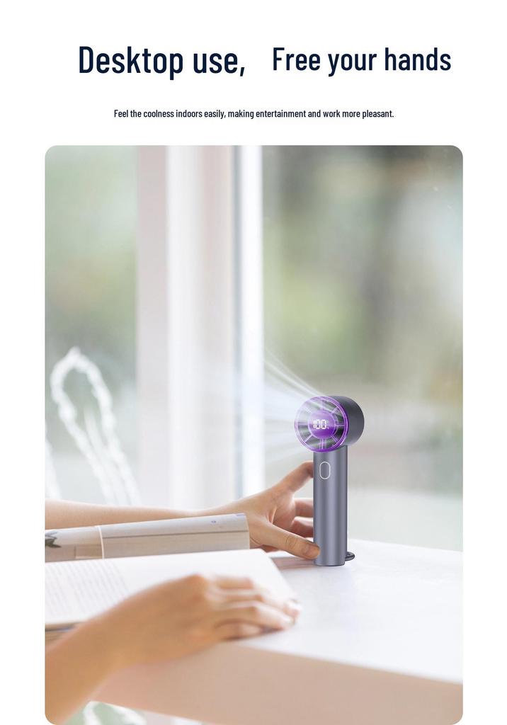 USB Rechargeable High-Speed Portable Mini Handheld Fan with Long Battery Life for Optimal Cooling