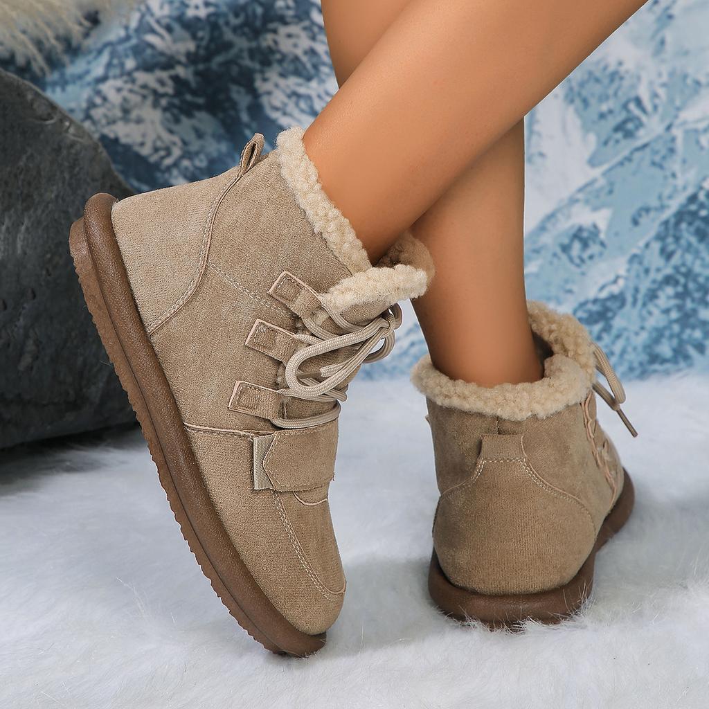 New  Winter Snow Boots for Women Casual High-top Shoes Warm Lace-up Womens Sneakers Ankle Boots Apatillas De Mujer  326
