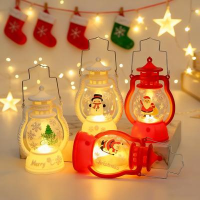 Christmas Decorations LED Lantern Lights Santa Claus Merry Christmas Home Decorations Santa Claus New Year Gifts Night Light