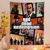Spiel R-Red Dead Redemption RDR Buntes Wandbehang-Gobelin Hängendes Tarot Hippie Wandteppiche Schlafsaal Wandkunst Dekor