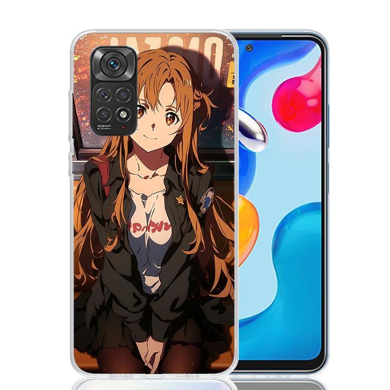 Sword Art Online Yuuki Asuna Phone Case For Xiaomi Redmi Note 15 14 13 12S 12 Pro Plus 11S 11E 11 11T 10S 10 Art Soft Pattern Co