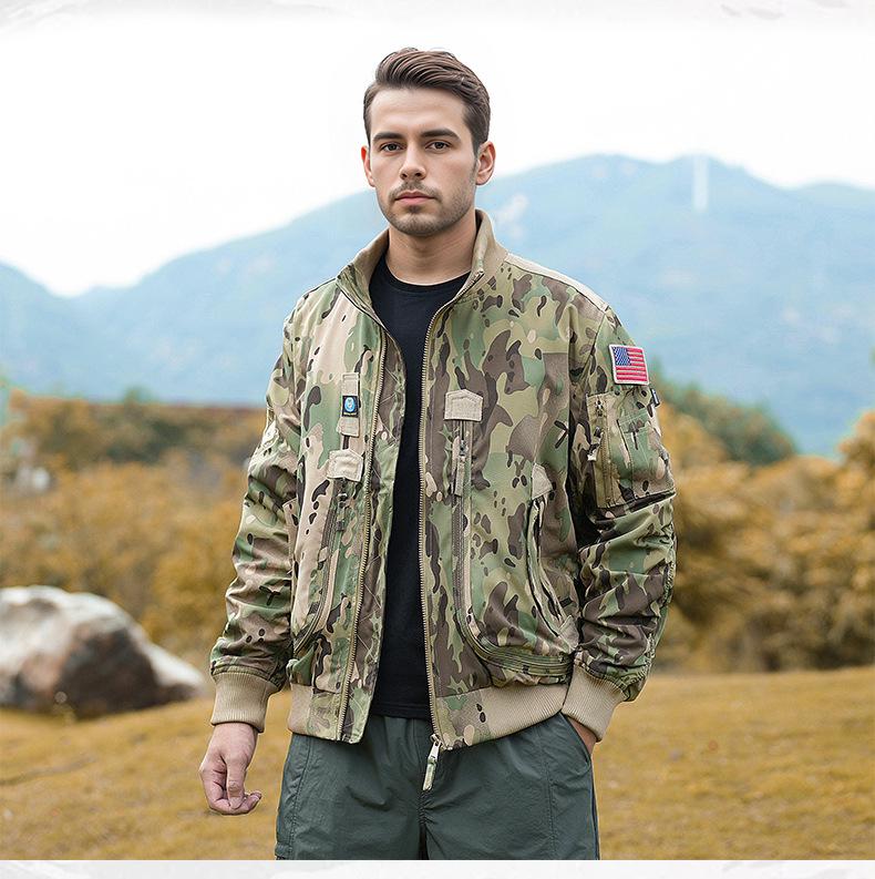 Men's Tactical Baseball Collar Pilot Jacket