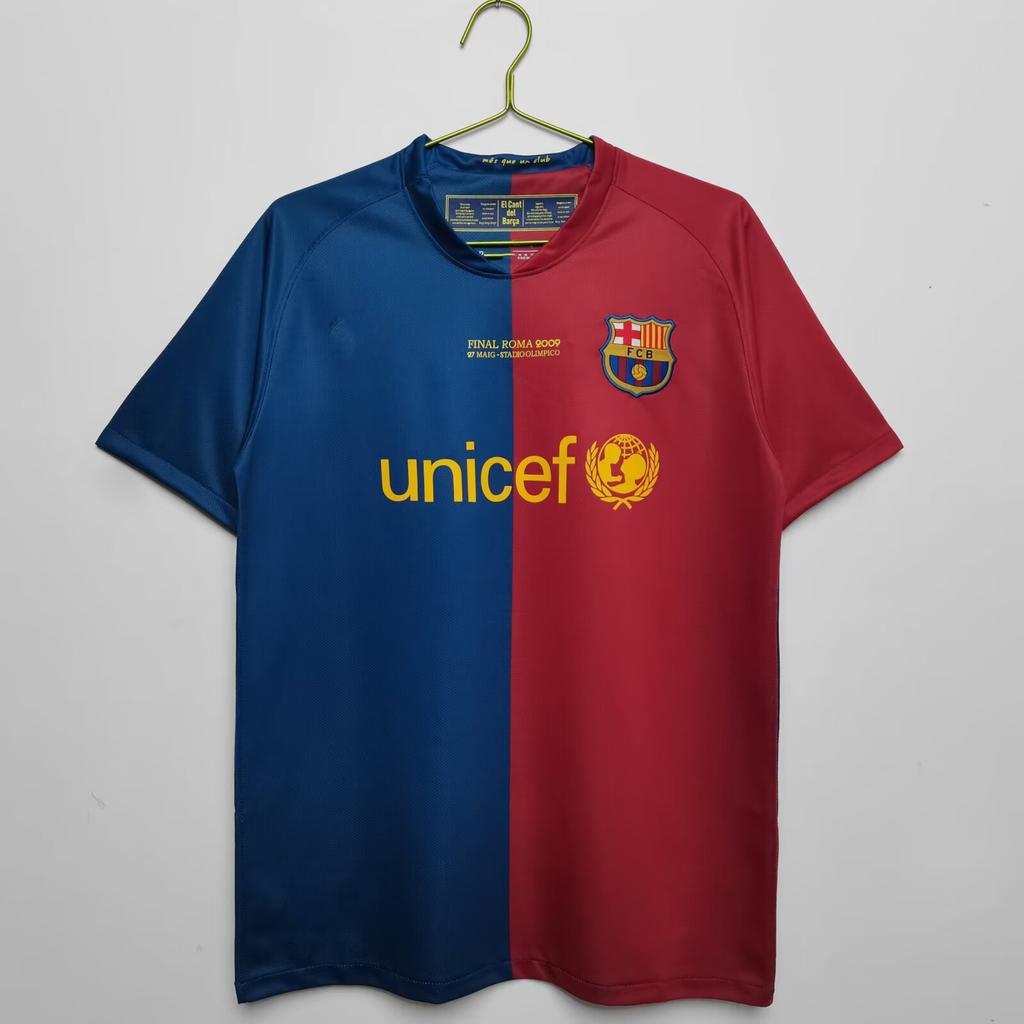 Großhandel Vintage Barcelona Real Madrid Paris AC Santos Spanien Messi Rokaka Ronaldo Trikot