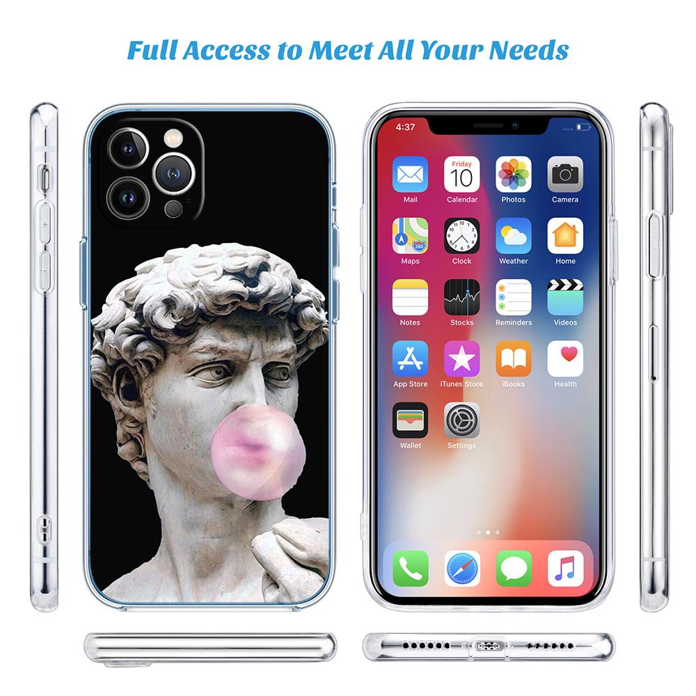 PP25 David Statue funny Phone Case for Motorola Moto Edge 20 30 40 50 S30 Fusion Ultra Pro Neo Lite + G200 G23