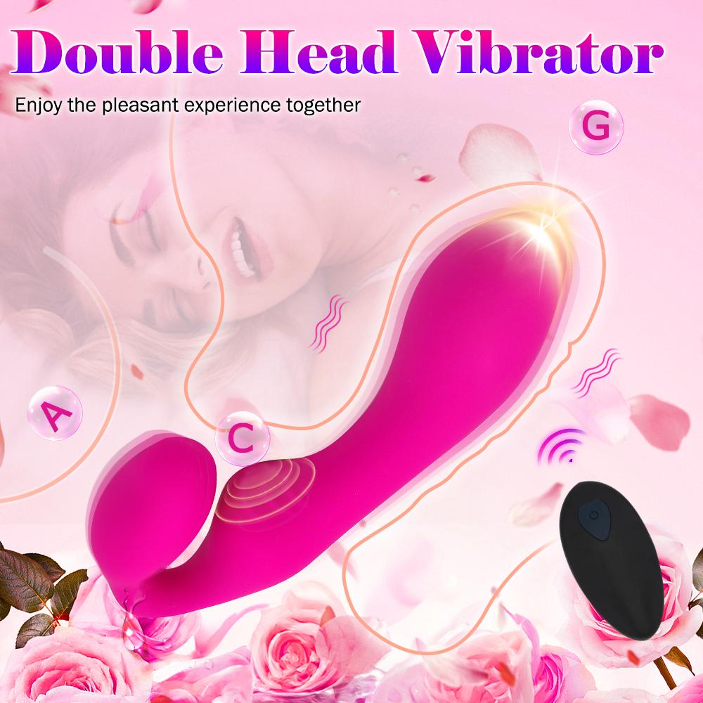 Double Head Vibration Juguetes Sexuale Clitoral Stimulation Vagina Massage G Spot Wireless Control Sex Toy For Women Joinjjtoy