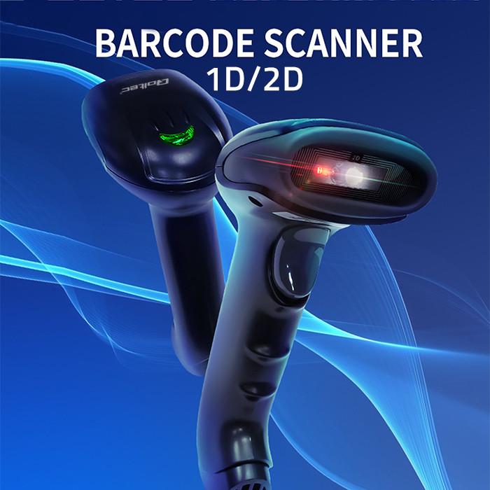 Qoltec 1D Barcode Scanner | CCD Matrix | USB | White
