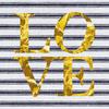 Border Love Art Panel 57cm X 57cm L Size Made In Japan Poster Stylish Interior Decor Living Room Interior Pop Fashion Art Fabric Panel popa-1703-01-L