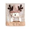 Soft Christmas Chair Cover Cartoon Seat Protector Simple Xmas Dinner Chair Seat Cover  Kitchen