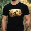 Men's T-Shirt Spartan Warrior Motif Cotton Size XS To 5XL