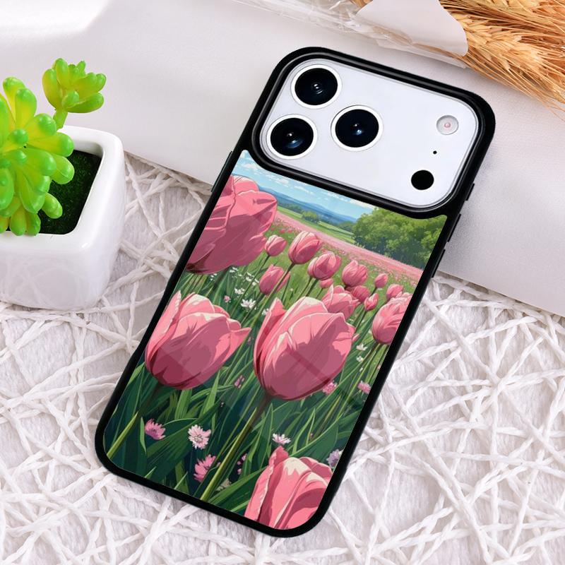 Beautiful Flower Phone Case for iPhone 17 Air 16 15 11 12 14 13 Pro Max Shockproof Cover