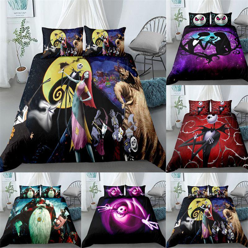 Unique Designs The Nightmare Before Christmas Bedding Set Duvet Cover Pillowcase Shams Comforter Cover