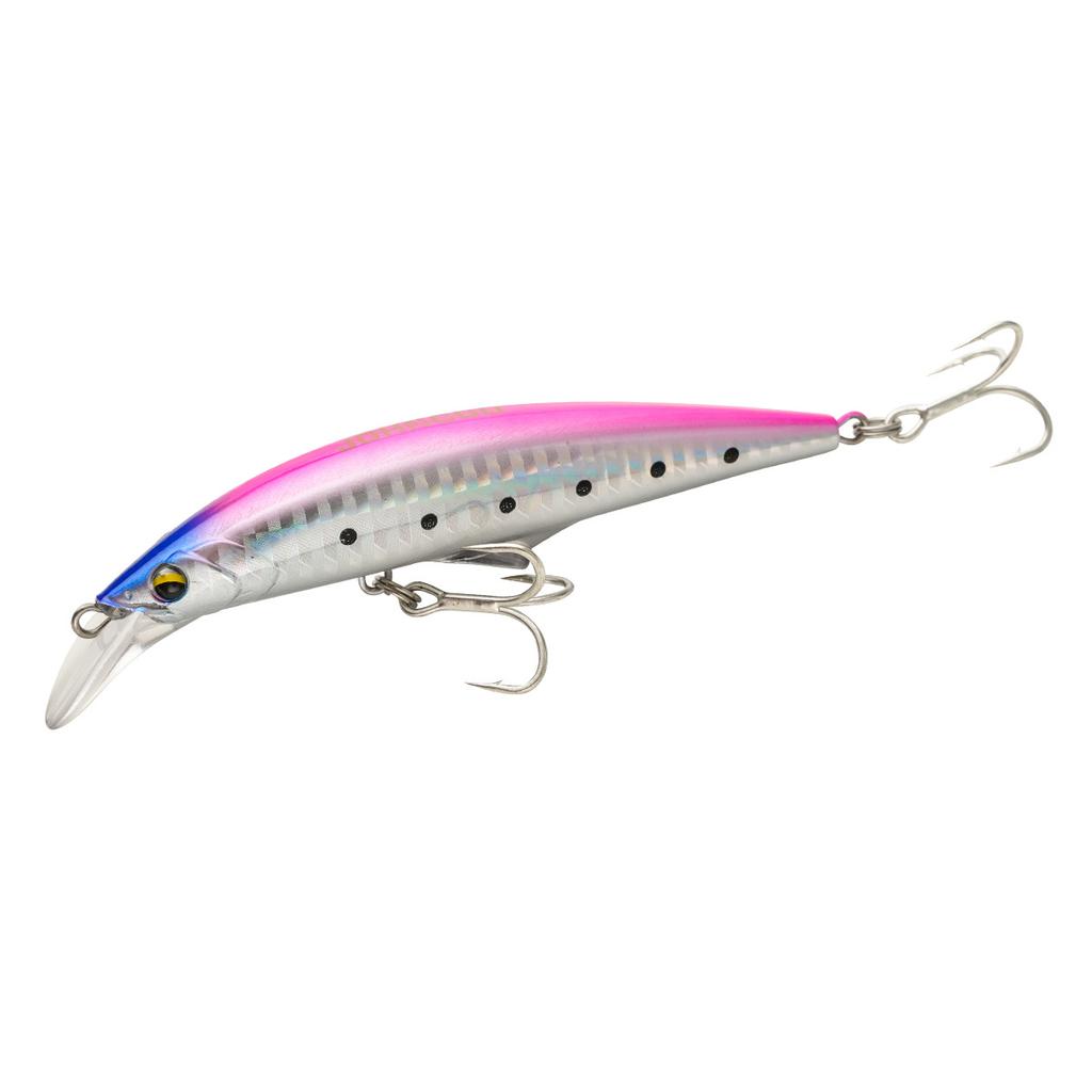 Steel Sea Fishing Artificial Hard Bait Minnow Lure for Sea Bass-Trolling with Hooks 30g/46g Saltwater Use