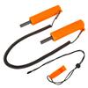 Ice Auger Ice Fishing Retractable Ice Drill with Whistle   Set Safe     Stretch Rope for Ice Skating and Ice Fishing