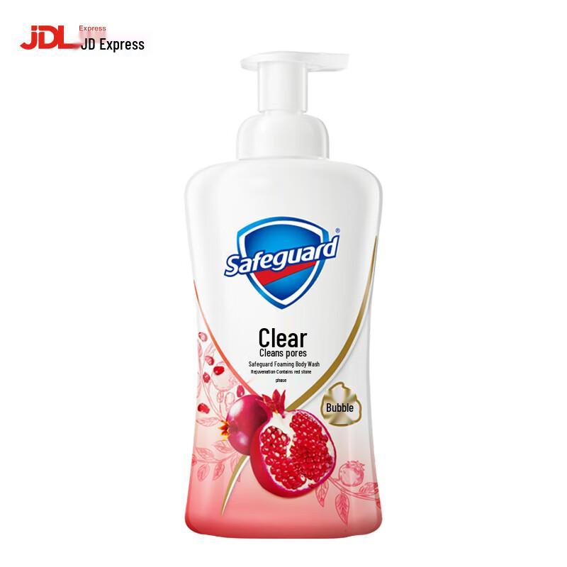 Safeguard Renewing Red Pomegranate Foam Shower Gel 500g