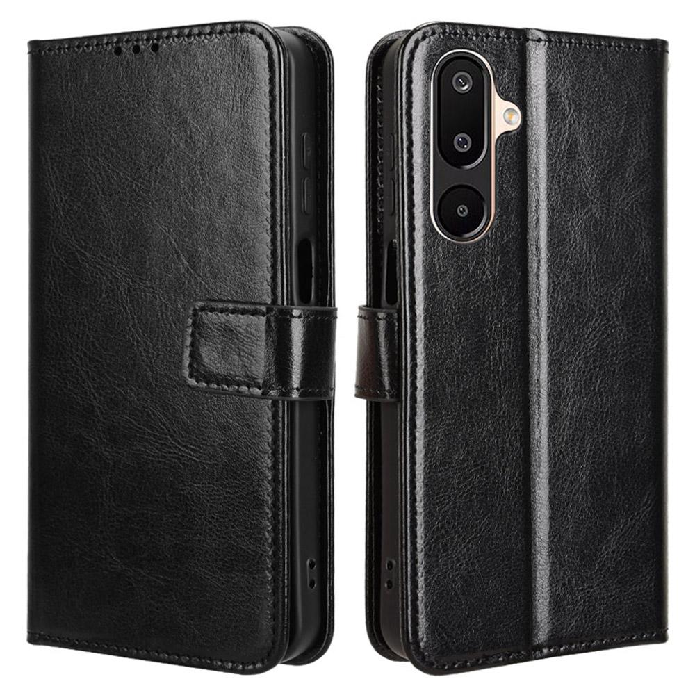For Samsung Galaxy M16 5G/F16 5G Case Crazy Horse Texture PU Leather Phone Wallet Cover